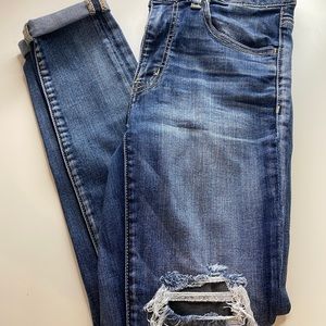 American Eagle ripped jeggings